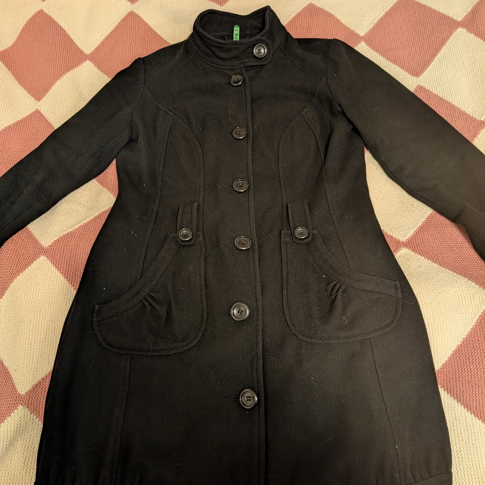 Vero Moda Black Pea Coat